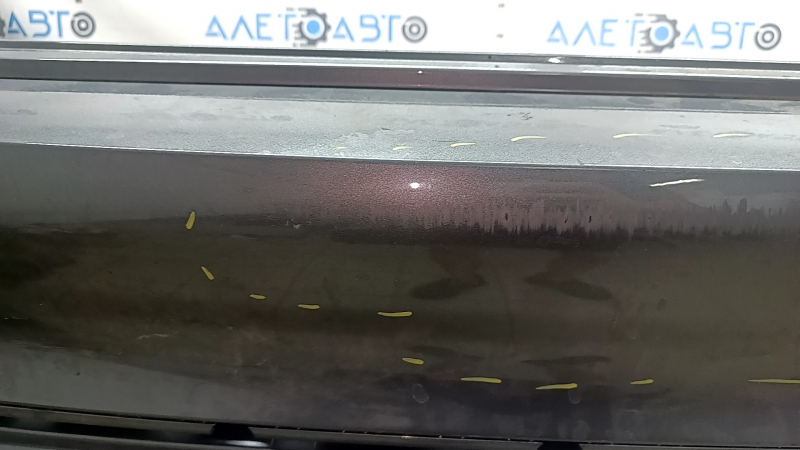 Bare rear bumper VW Jetta 22-26 graphite, scratches, cracked fasteners, broken fasteners, cracked