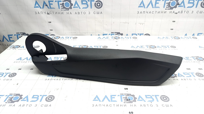 Right side passenger seat trim for VW Jetta 19-25, black, for manual control, worn