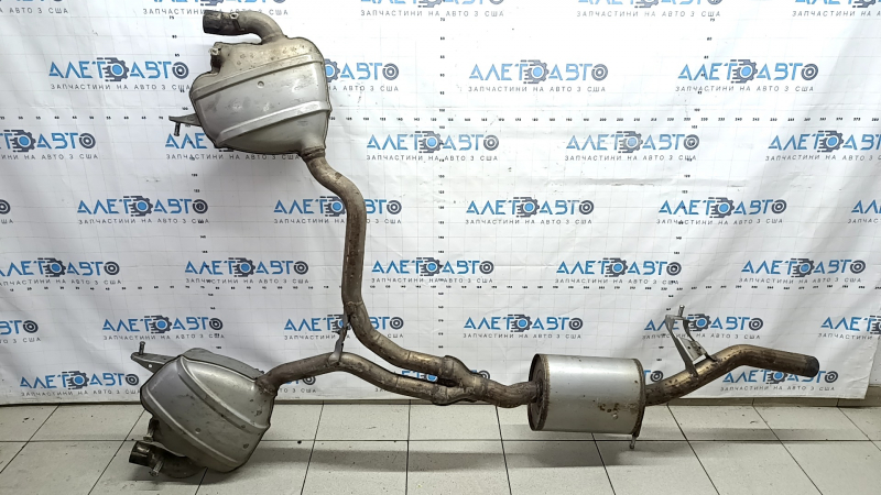 Exhaust line middle section with barrels Porsche Macan 17-18 2.0T