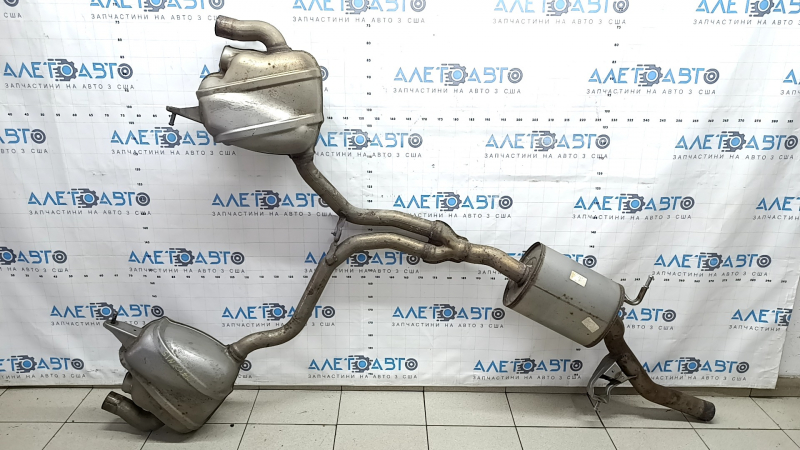 Exhaust line middle section with barrels Porsche Macan 17-18 2.0T