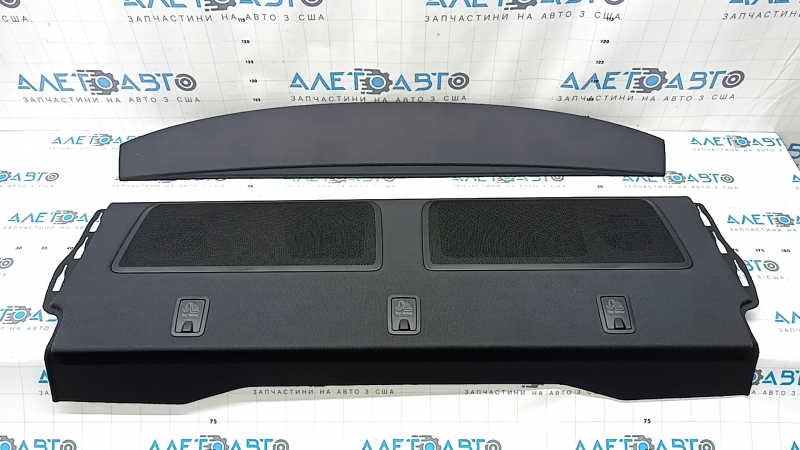 Black rear shelf for Audi A6 C8 19-25, with trim, faded
