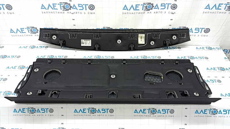 Black rear shelf for Audi A6 C8 19-25, with trim, faded