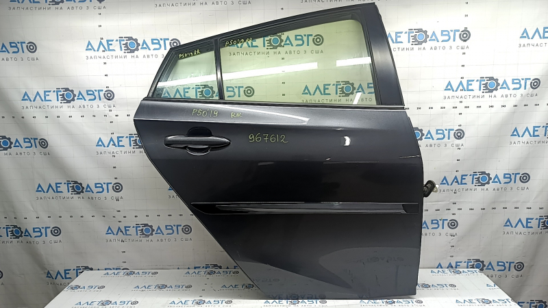 Toyota Prius 50 16-20 Graphite 1G3 Rear Right Door Assembly