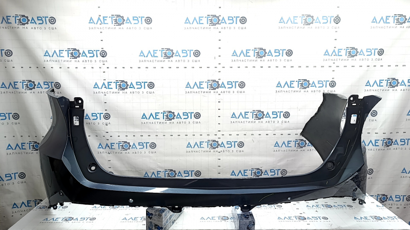 Bare rear bumper for Toyota Venza 21-24 with parking sensors, Limited, XLE, graphite, scratches, broken fasteners, cracked