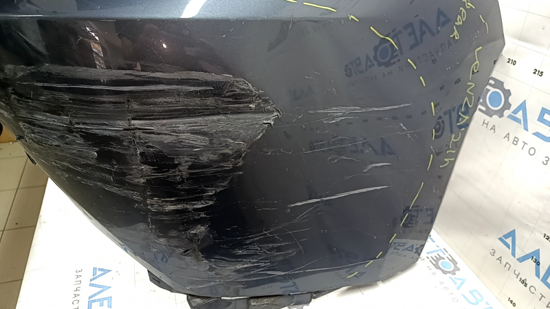 Bare rear bumper for Toyota Venza 21-24 with parking sensors, Limited, XLE, graphite, scratches, broken fasteners, cracked