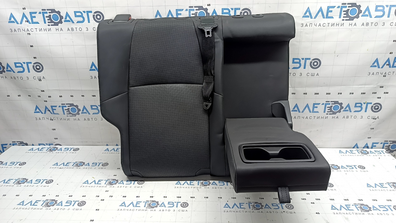 Right rear seat back for Toyota Venza 21-24 Limited, black leather, perforated, with belt and armrest