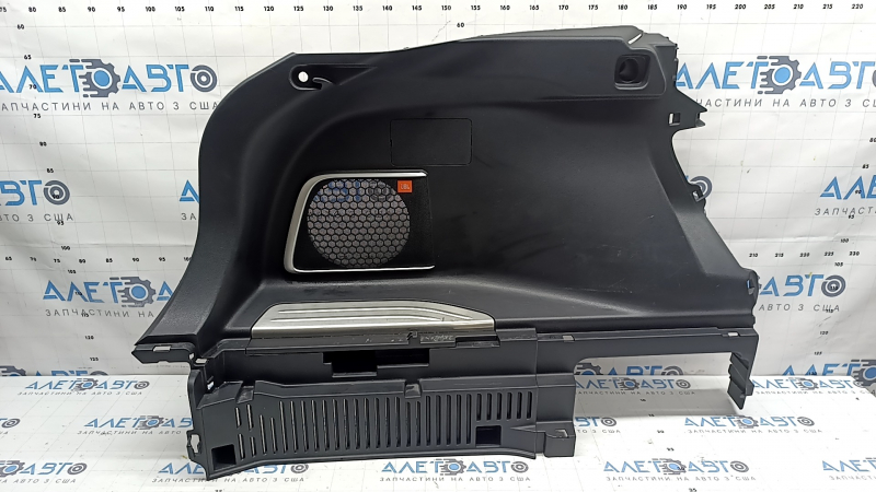 Left arch trim for Toyota Venza 21-24, black, with JBL subwoofer, chrome trim, scratches