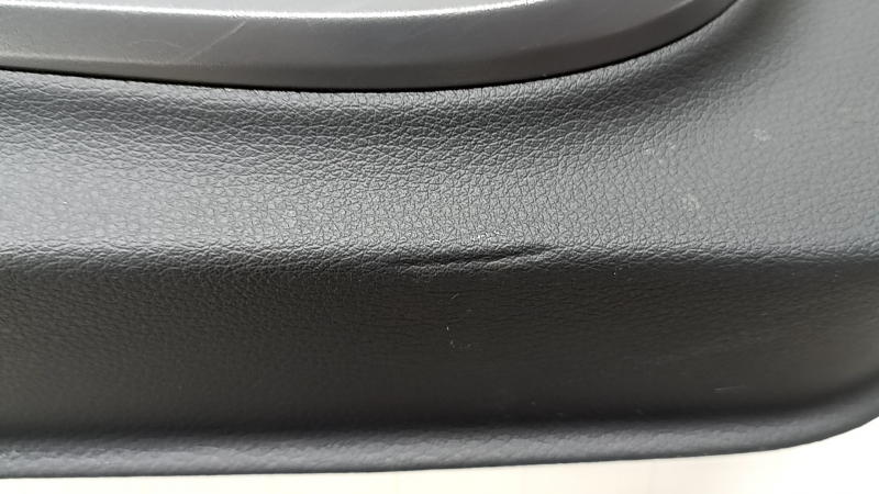 Front left door panel for Audi Q5 80A 21-24, black, armrest and insert, gray leather, with overlays, memory foam, with handle, scratches, dents