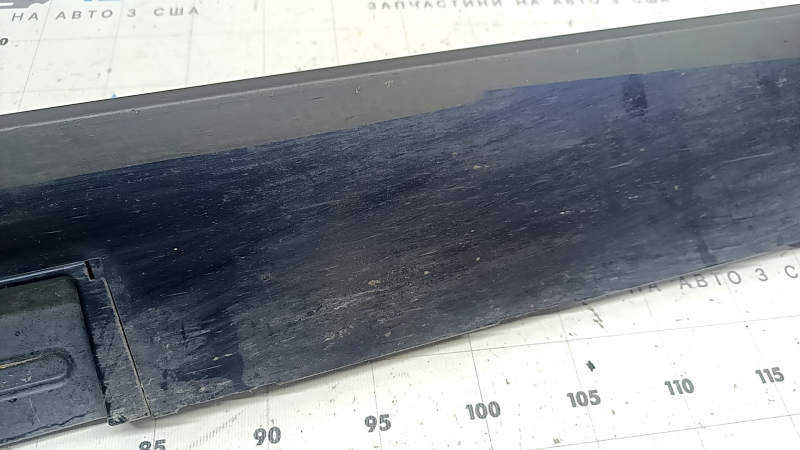 Right side sill for Mazda 3 19-26 with mudguard, Japan built, blue, scratches, missing mounting clips