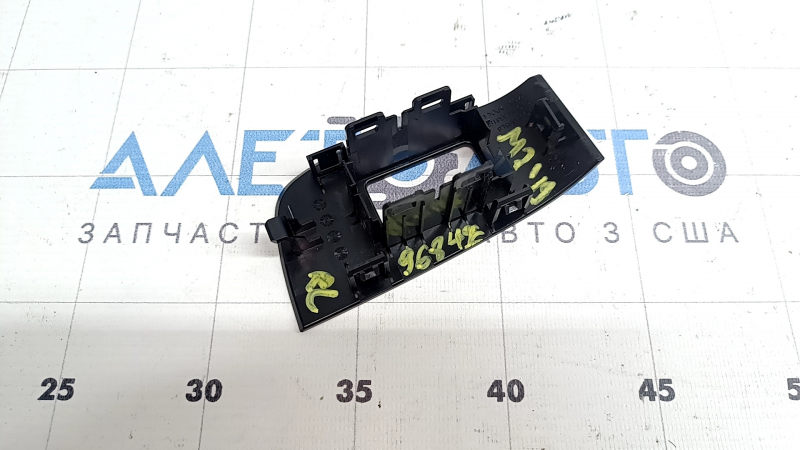 Mazda 3 19-26 4D rear left window control trim, glossy black, scratches