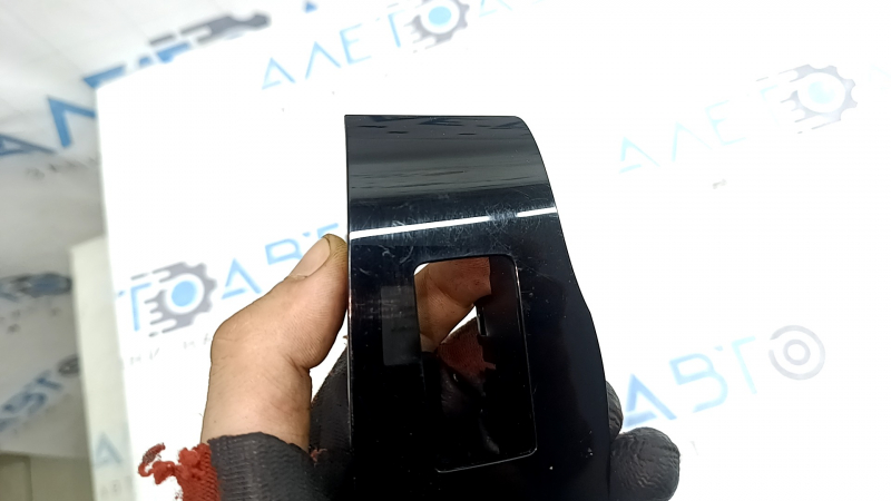 Mazda 3 19-26 4D rear left window control trim, glossy black, scratches