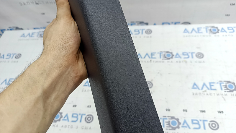 Front right door sill trim for Mazda 3 19-26, black, Japan built, scratches