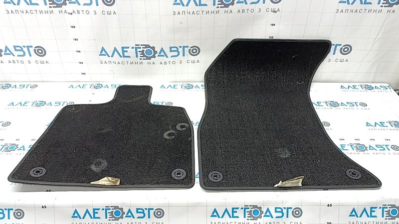 Set of fabric floor mats for Audi Q5 80A 18-24 black, cleanable, melted at the rear