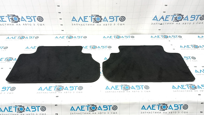 Set of fabric floor mats for Audi Q5 80A 18-24 black, cleanable, melted at the rear
