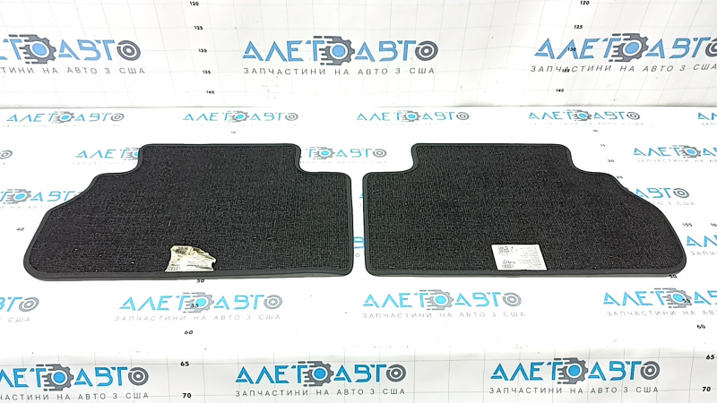 Set of fabric floor mats for Audi Q5 80A 18-24 black, cleanable, melted at the rear