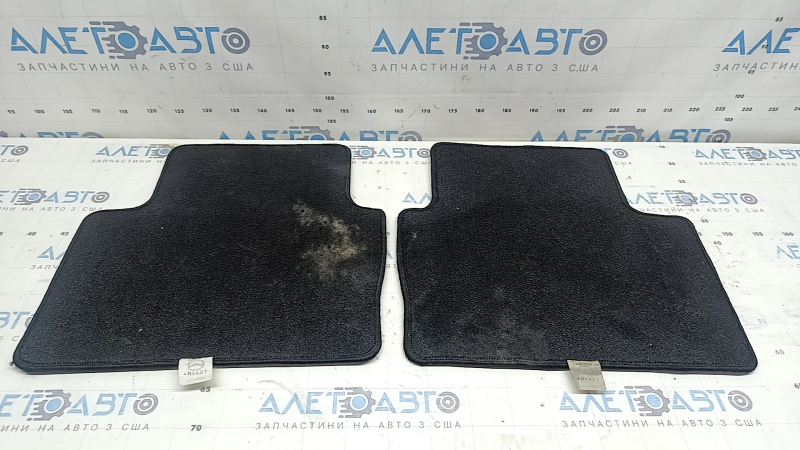 Set of black fabric floor mats for Mazda 3 19-23, ready for cleaning