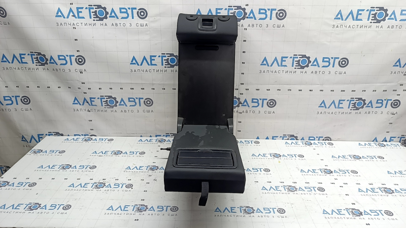 Rear seat backrest, 2nd row, center, BMW 3 G20 19-22, black Sensatec leather, with armrest and cup holders, dry-cleanable