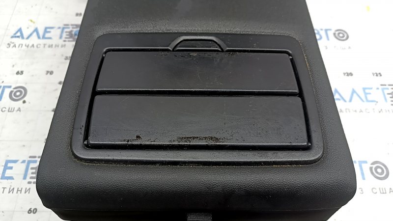 Rear seat backrest, 2nd row, center, BMW 3 G20 19-22, black Sensatec leather, with armrest and cup holders, dry-cleanable