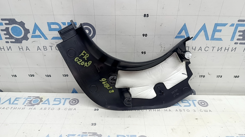BMW 3 Series G20 19-26 black lower right front pillar trim, scratches