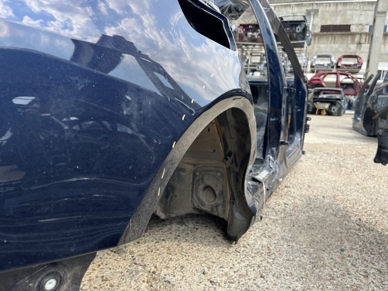 Quarter wing rear right Audi A6 C8 19-24 on the body, blue, dented