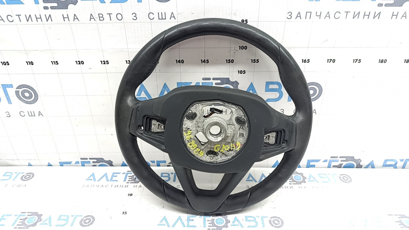Bare steering wheel BMW 3 G20 19-26 black leather, with paddle shifters, Sport, with wiring and trim, worn, scratches, cracked trim