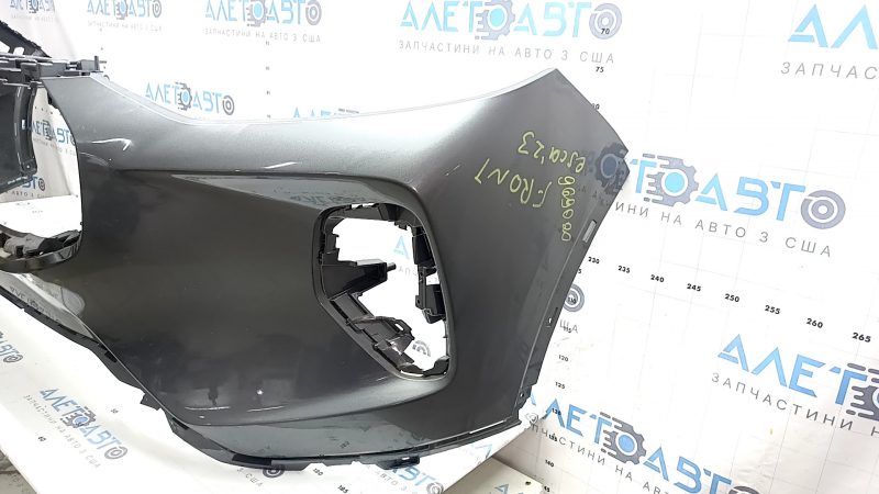 Front bumper, bare, Ford Escape MK4 23-26, without parking sensors and automatic parking, M7 graphite, scratches, non-factory holes