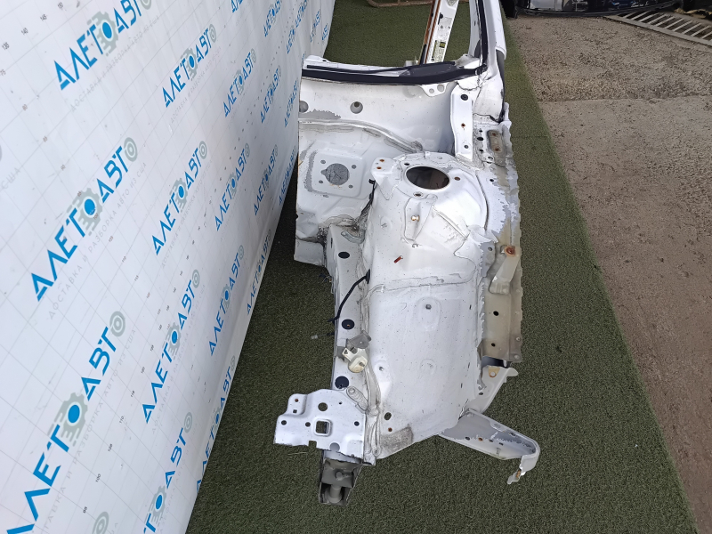 Front left quarter panel for Toyota Camry v50 12-14 USA, white, with central pillar, sawn off, without side member nose