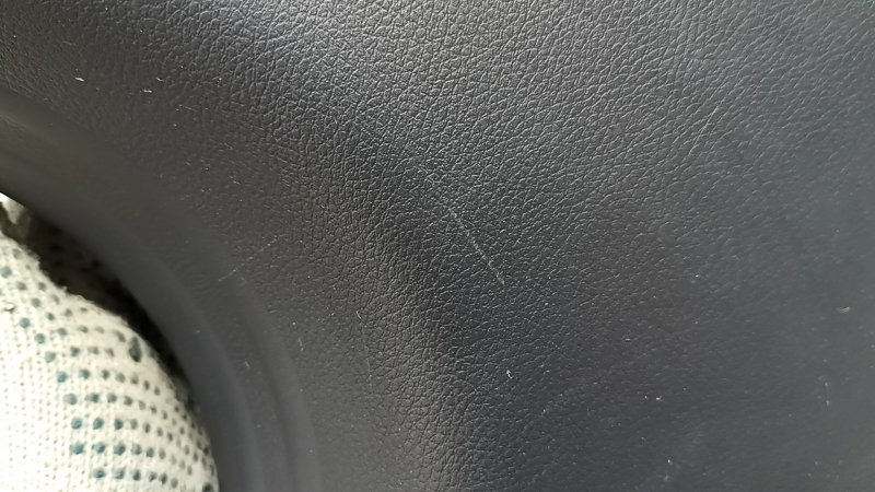 Jeep Compass 17-26 black front right door sill trim, worn