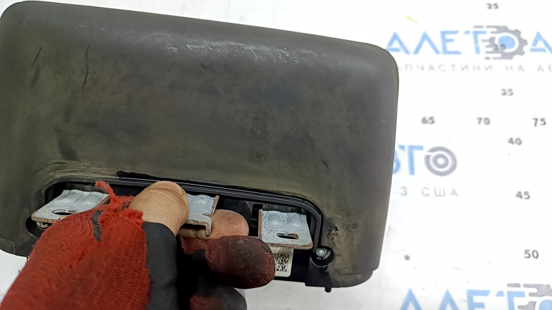 The Ford Escape MK4 2020 8" monitor, display, and navigation system is covered in soot, chips, and scratches.