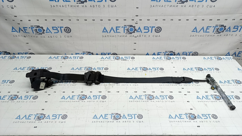 Passenger seat belt with squib and tensioner Ford Escape MK4 20-26 black, sooty, melted