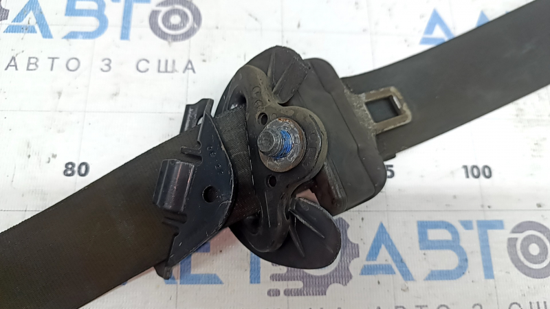 Passenger seat belt with squib and tensioner Ford Escape MK4 20-26 black, sooty, melted