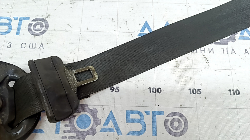 Passenger seat belt with squib and tensioner Ford Escape MK4 20-26 black, sooty, melted
