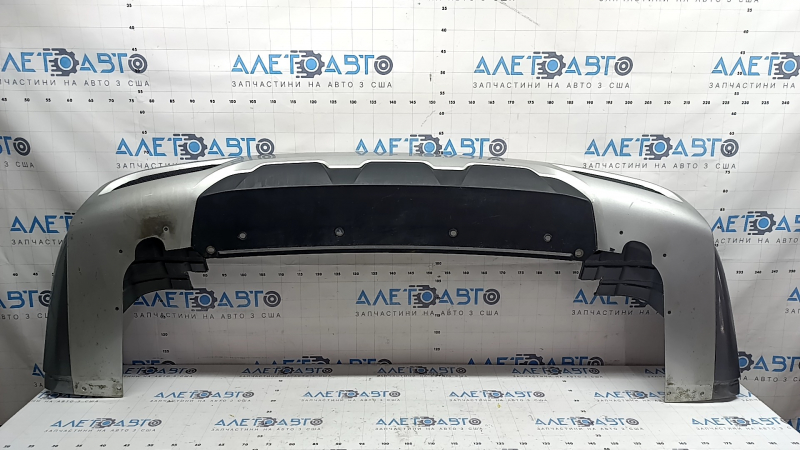 Mitsubishi Outlander 22-26 rear bumper lip, silver, inserts, structure, scratches, chips, soot