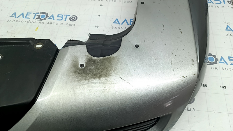 Mitsubishi Outlander 22-26 rear bumper lip, silver, inserts, structure, scratches, chips, soot
