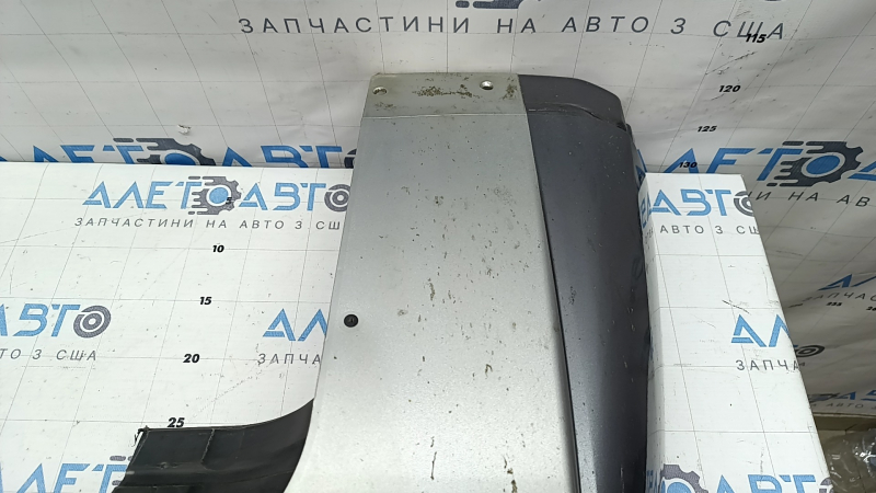 Mitsubishi Outlander 22-26 rear bumper lip, silver, inserts, structure, scratches, chips, soot