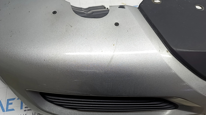 Mitsubishi Outlander 22-26 rear bumper lip, silver, inserts, structure, scratches, chips, soot