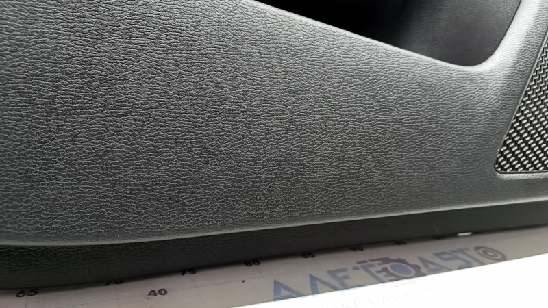 Mitsubishi Outlander 22-23 front left door panel, black with gray leather, with gray leather armrest, with backlight, scratches, needs cleaning
