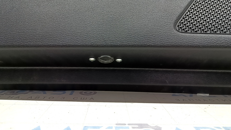 Mitsubishi Outlander 22-23 front left door panel, black with gray leather, with gray leather armrest, with backlight, scratches, needs cleaning