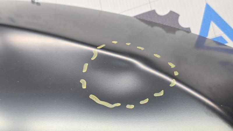 Jeep Compass 11-16 steel hood with dent and bump