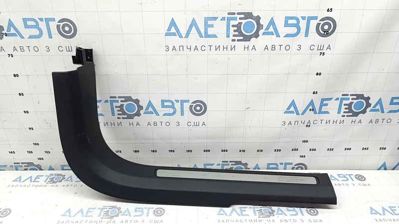 Volvo XC90 16-23 black front right inner door sill with chrome insert, scratches