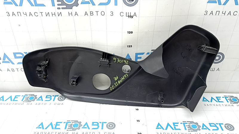 Right side passenger seat trim for Jeep Compass 17-26, black, manual, scratches