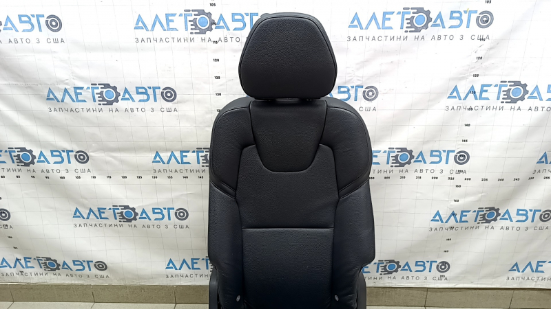 Rear seat left 2nd row Volvo XC90 16-22 black leather, for 2 rows, scratched