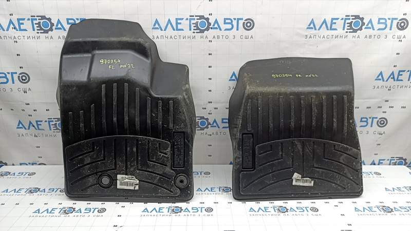 Set of floor mats for Mitsubishi Outlander 22-26 black rubber, WeatherTech