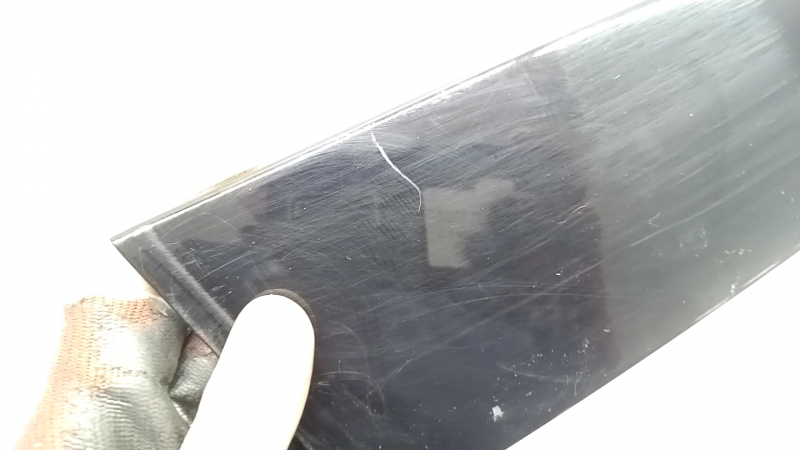 Side door trim, front left rear, Kia Sportage 23-26, gloss black, scratches