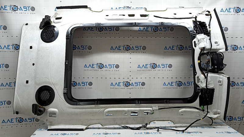 Volvo XC60 21-24 headliner for panoramic windows, black, with speaker grilles, edge peeling off