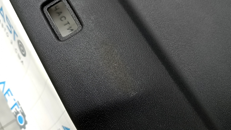 Volvo XC60 18-26 black lower tailgate trim with trim, scratches, worn, needs cleaning