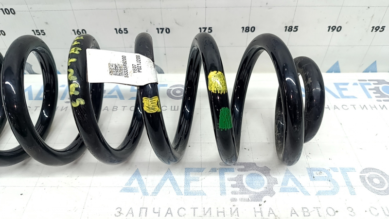 Rear left spring Hyundai Santa Fe 24-26 FWD, stiffness: 2 yellow, 1 green