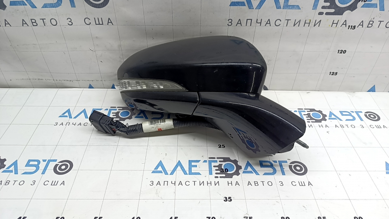 Right side mirror assembly for Ford Fusion mk5 15-17, 12 pins, BSM, turn signal, heated, backlit, black