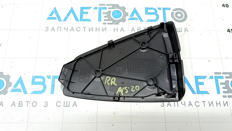 Right tailgate trim cover for Audi A5 F5 18-25 5D, black, worn