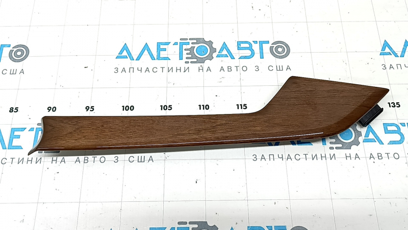 Audi A5 F5 17-25 front right door trim molding, brown walnut finish, scratches